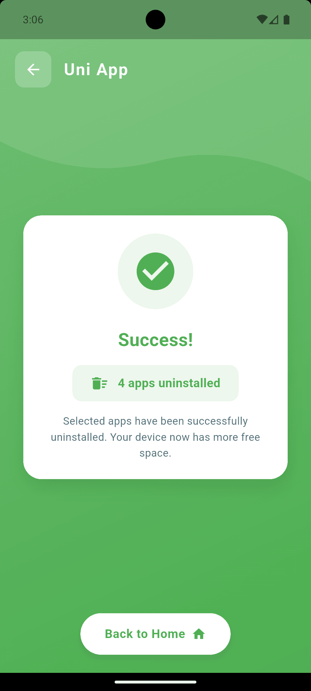 uni-project screen 4